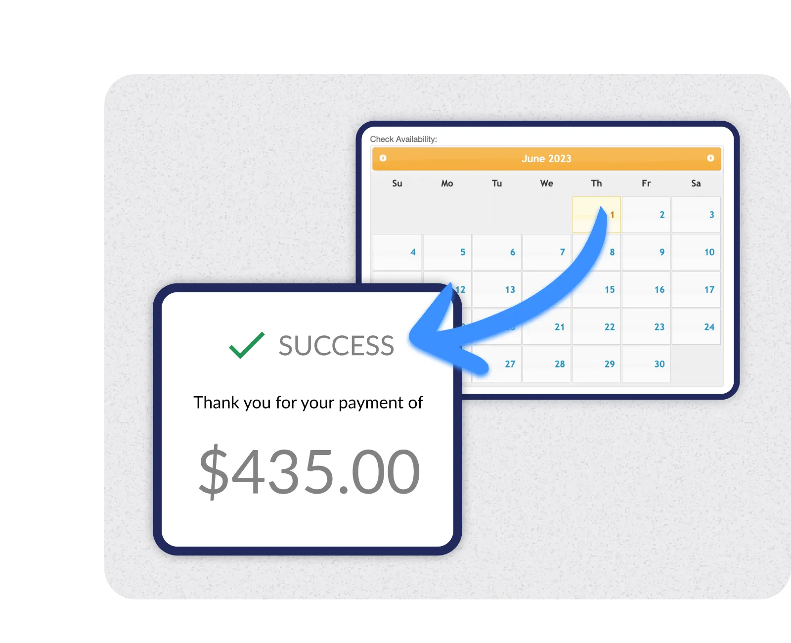Image showing a customer booking online